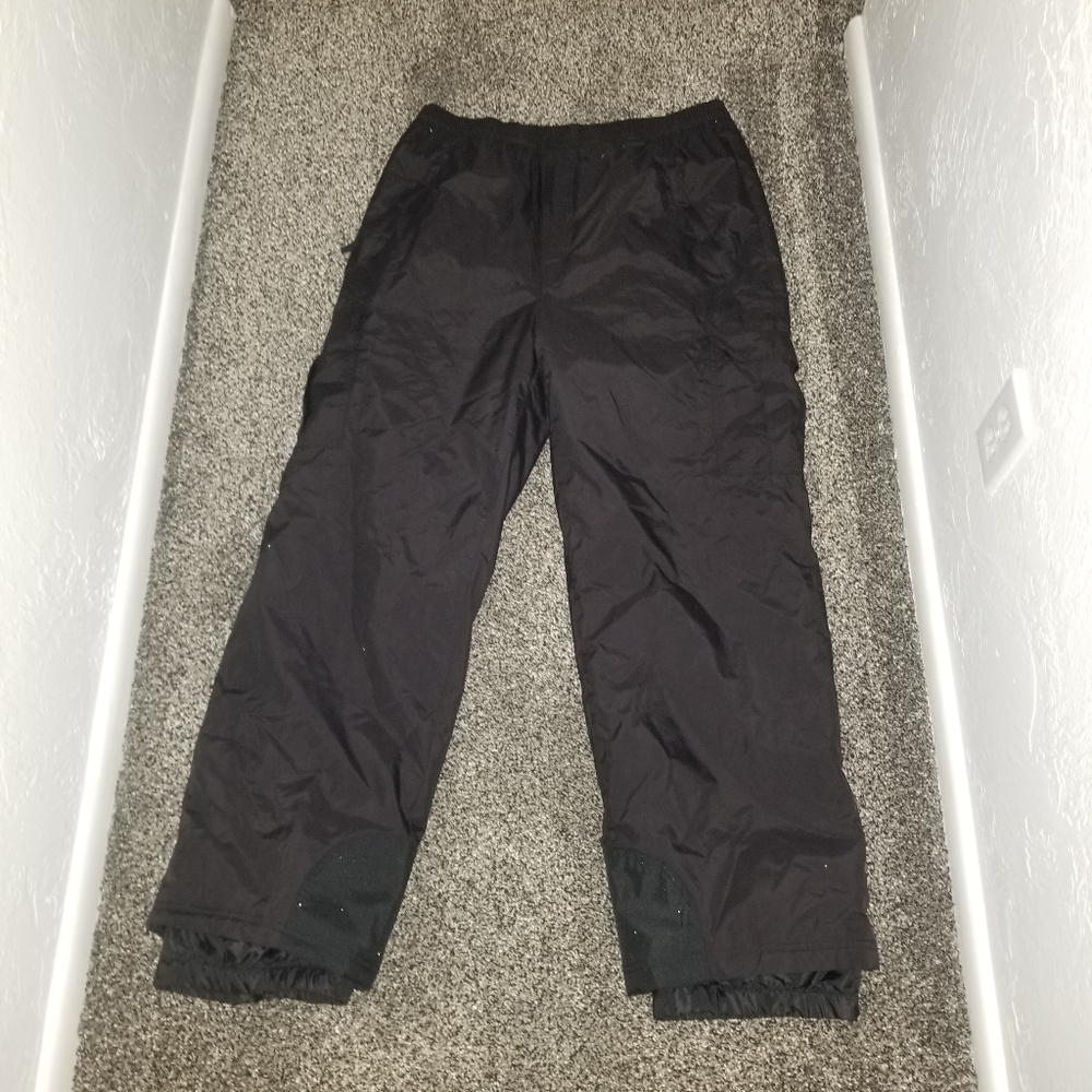 Snowpants mens large ski snowboard sport Essentials winter pants black lg men